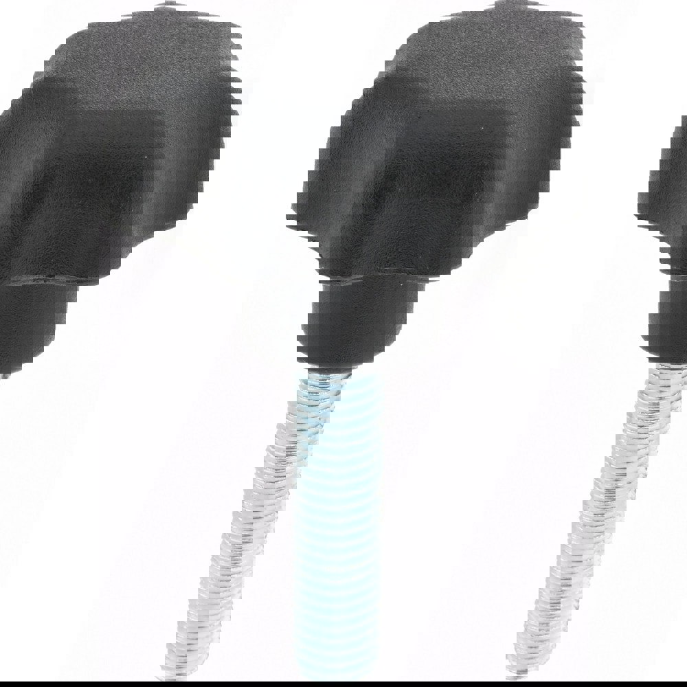 Lobed Knob: 50 mm Head Dia, 7 Points, Thermoplastic Elastomer